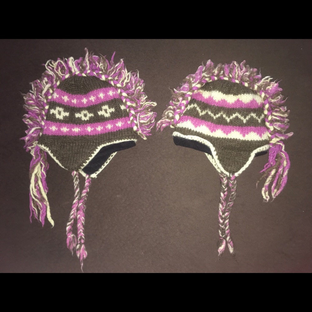 New Mother / Daughter Mohawk Knitted Beanies